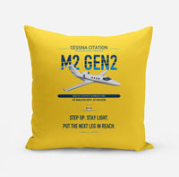 Thumbnail for Cessna Citation M2 Gen2 design on yellow pillow
