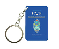 Thumbnail for Afonso Pena International Airport CWB Key Chain design on blue key chain