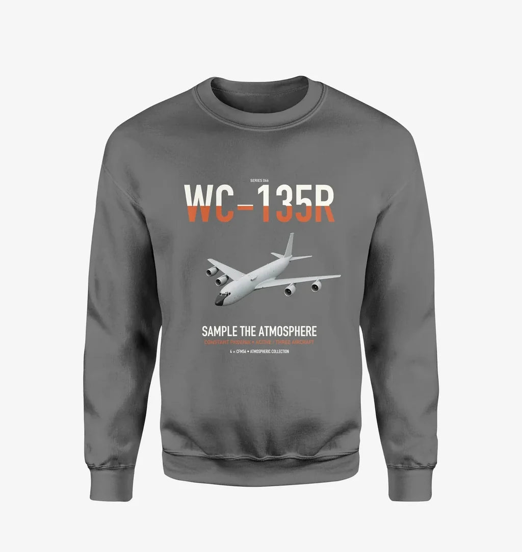WC-135R Constant Phoenix design on gray sweatshirt
