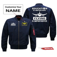 Thumbnail for Customisable Education Is Important Flying is Jacket - view 3