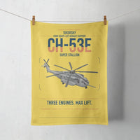 Thumbnail for Sikorsky CH-53E Super Stallion design on yellow towel