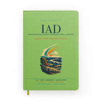 Thumbnail for Washington Dulles International Airport (IAD) design on light green notebook
