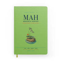 Thumbnail for Menorca Airport (MAH) design on light green notebook