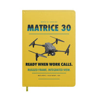 Thumbnail for DJI Matrice 30 design on yellow notebook