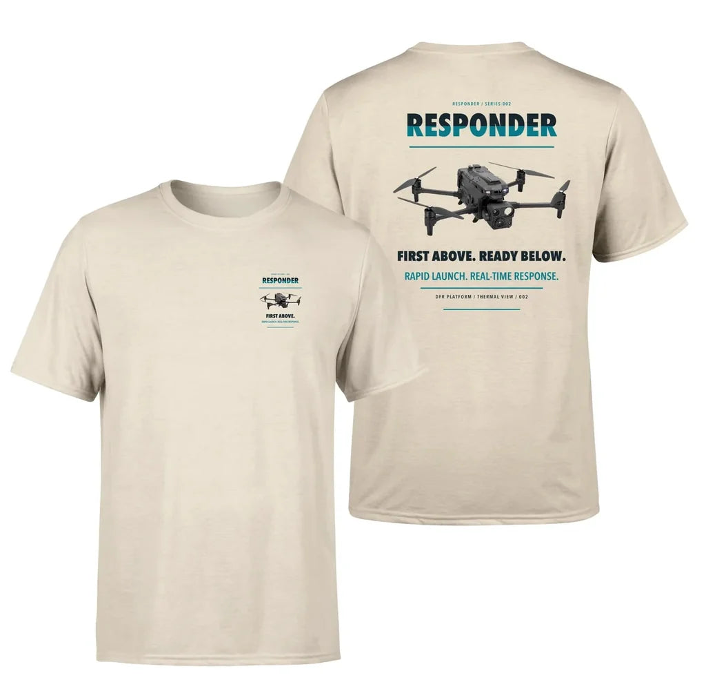 BRINC Responder design on beige t shirt