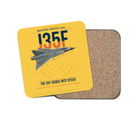 Thumbnail for Saab J 35F Draken design on yellow 1 piece coaster