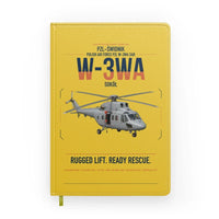 Thumbnail for PZL-Świdnik W-3WA Sokół design on yellow notebook