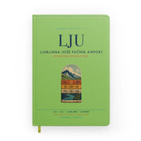 Thumbnail for Ljubljana Jože Pučnik Airport (LJU) design on light green notebook