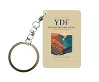 Thumbnail for Deer Lake Regional Airport (YDF) design on beige key chain