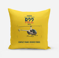 Thumbnail for Robinson R22 Beta II design on yellow pillow