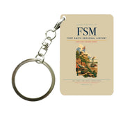 Thumbnail for Fort Smith Regional Airport (FSM) design on beige key chain