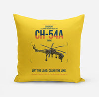 Thumbnail for Sikorsky CH-54A Tarhe design on yellow pillow