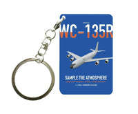 Thumbnail for WC-135R Constant Phoenix design on blue designed key chain, double-side print
