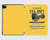 Thumbnail for CF6-80E1 design on yellow ipad tablet case