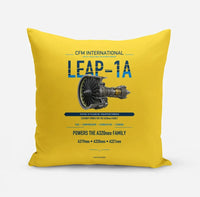 Thumbnail for CFM LEAP-1A design on yellow pillow