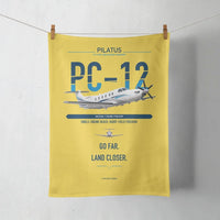 Thumbnail for Pilatus PC-12 PRO design on yellow towel