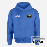 Thumbnail for Customisable Airbus A340 Hoodie - view 3