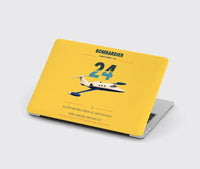 Thumbnail for Bombardier Learjet 24 design on yellow MacBook case