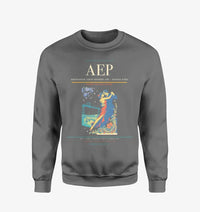 Thumbnail for Aeroparque Jorge Newbery (AEP) design on gray sweatshirt