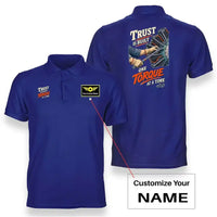 Thumbnail for SIGNAL 590 - Trust Is Built One Torque At A Time - Double-Side Polo design on blue double side polo with custom name badge