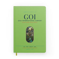 Thumbnail for Goa International Airport Dabolim (GOI) design on light green notebook