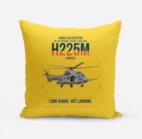 Thumbnail for Airbus Helicopters H225M Caracal design on yellow pillow