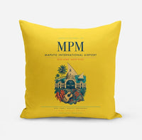Thumbnail for Maputo International Airport (MPM) design on yellow pillow
