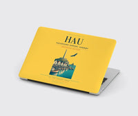 Thumbnail for Haugesund Airport, Karmøy (HAU) design on yellow MacBook case