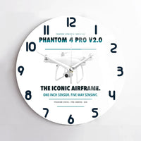 Thumbnail for DJI Phantom 4 Pro V2.0 design on white no frame wall clock