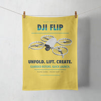 Thumbnail for DJI Flip design on yellow towel