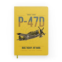 Thumbnail for P-47D Thunderbolt Razorback design on yellow notebook