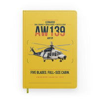 Thumbnail for Leonardo AW139 design on yellow notebook