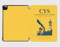 Thumbnail for Cheyenne Regional Airport (CYS) design on yellow ipad tablet case