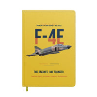 Thumbnail for F-4E Phantom II Two Engines One Thunder design on yellow notebook