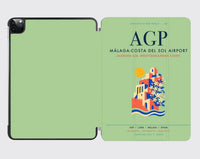 Thumbnail for Malaga-Costa del Sol Airport (AGP) design on light green ipad tablet case