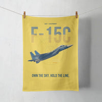 Thumbnail for F-15C Eagle design on yellow towel