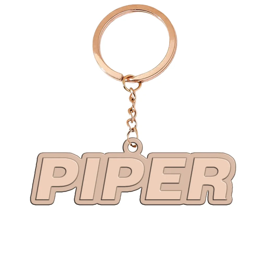 Piper & Text Key Chain - view 3
