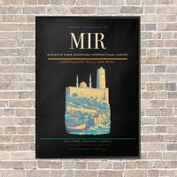 Thumbnail for Monastir Habib Bourguiba International Airport MIR vertical canvas print - framed - black background