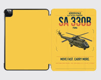 Thumbnail for Aérospatiale SA 330B Puma design on yellow ipad tablet case