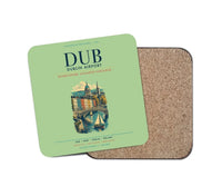 Thumbnail for Dublin Airport (DUB) design on light green 1 piece coaster