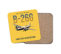 Thumbnail for B-26G Marauder design on yellow 1 piece coaster