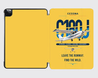 Thumbnail for Cessna 180J Skywagon design on yellow ipad tablet case