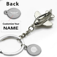 Thumbnail for Customisable Airplane Shape Key Chain - view 3