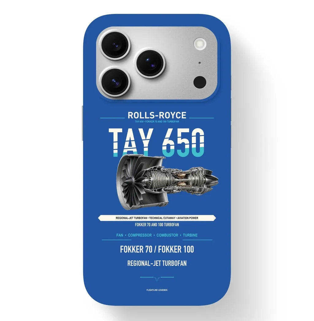 TAY 650 Case design on blue iphone case