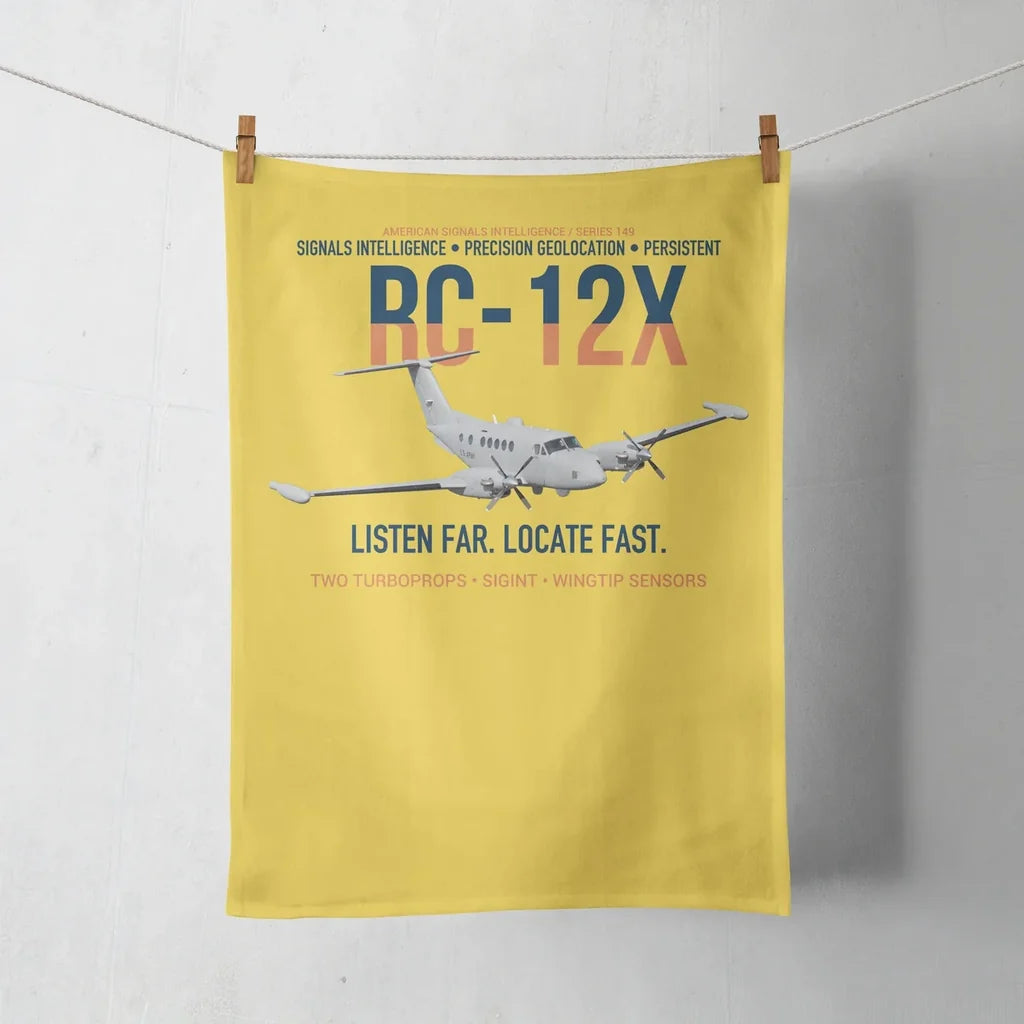 RC-12X Guardrail Signals From Above design on yellow towel