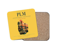 Thumbnail for Sultan Mahmud Badaruddin II International Airport (PLM) design on yellow 1 piece coaster