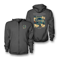 Thumbnail for VINTAGE G4174 - The Wind Tunnel Model - Premium Zipped Hoodie design on darkgray