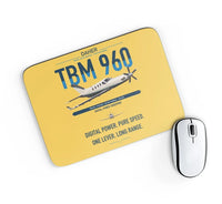 Thumbnail for Daher TBM 960 design on yellow rectangle mouse pad