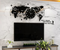 Thumbnail for Acrylic & Decorative World Map Wall Clock - view 3