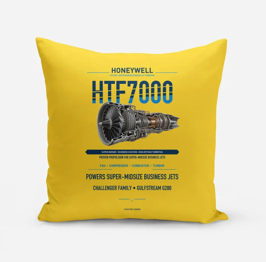 HTF7000 design on yellow pillow
